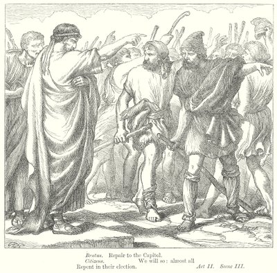 Coriolano (incisione) da Henry Courtney (after) Selous