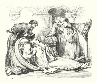 Morte del Venerabile Beda da Henry Courtney (after) Selous