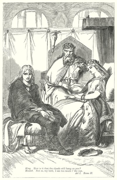 Amleto (incisione) da Henry Courtney (after) Selous