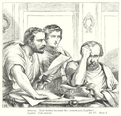 Giulio Cesare (incisione) da Henry Courtney (after) Selous