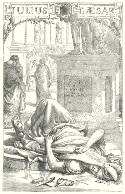 Giulio Cesare (incisione) da Henry Courtney (after) Selous