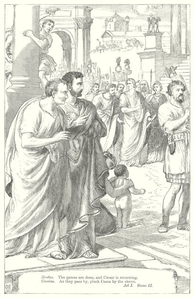 Giulio Cesare (incisione) da Henry Courtney (after) Selous
