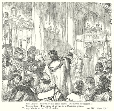 Re Riccardo III (incisione) da Henry Courtney (after) Selous