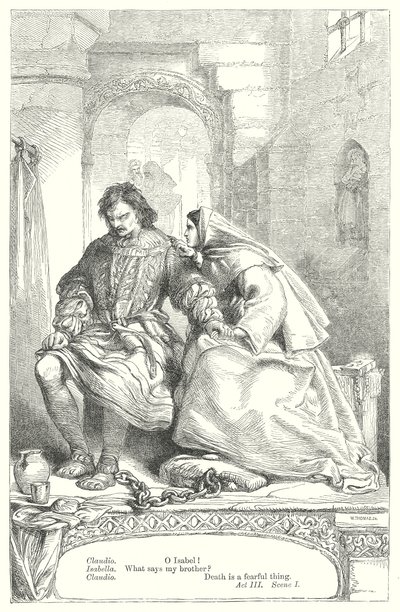 Misura per misura (incisione) da Henry Courtney (after) Selous