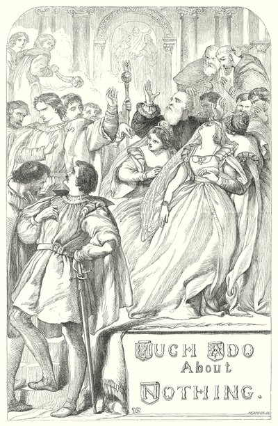 Molto rumore per nulla (incisione) da Henry Courtney (after) Selous