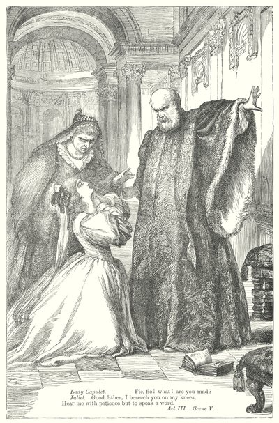 Romeo e Giulietta (incisione) da Henry Courtney (after) Selous