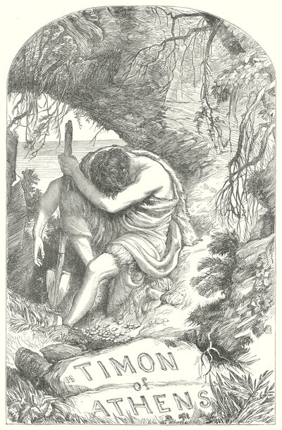 Timone di Atene (incisione) da Henry Courtney (after) Selous
