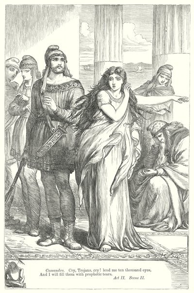Troilo e Cressida (incisione) da Henry Courtney (after) Selous