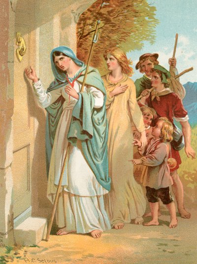 Cristiana bussa alla Porta dell