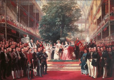 La regina Vittoria inaugura la Grande Esposizione a Hyde Park da Henry Courtney Selous