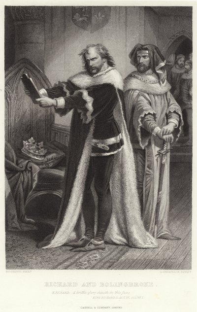 Riccardo e Bolingbroke, Re Riccardo II, Atto IV, Scena I da Henry Courtney Selous