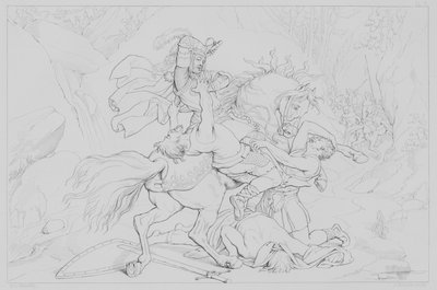 Episodio della vita di Robert Bruce, secondo Sir Walter Scott da Henry Courtney after Selous
