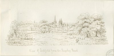 Lichfield - Vista Nord (lontana) da Henry Curzon Allport