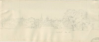 Lichfield - Vista nord (distante) da Henry Curzon Allport