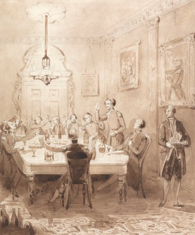 La vita di un nobile: Scena settima - La sala mensa da Henry Dawe