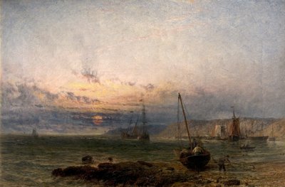 Scena Costiera, Tramonto, 1852 da Henry Dawson