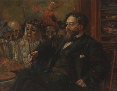 Ritratto di James Ensor da Henry De Groux