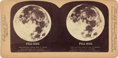 "Luna piena", 1860 (foto) da Henry Draper