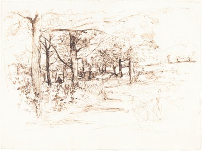 Paesaggio con viale alberato da Henry Eddowes Keene