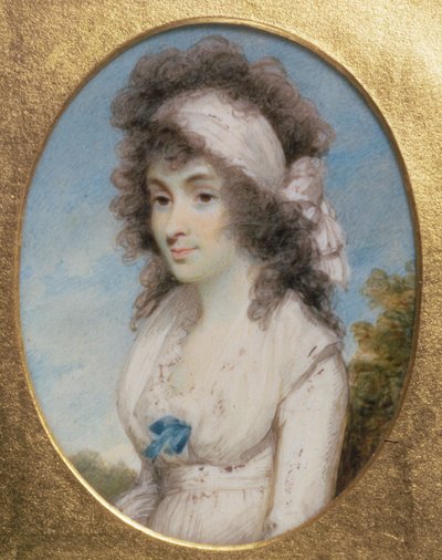 Ritratto in miniatura di Lydia o Elizabeth Hunt, c.1795 da Henry Edridge