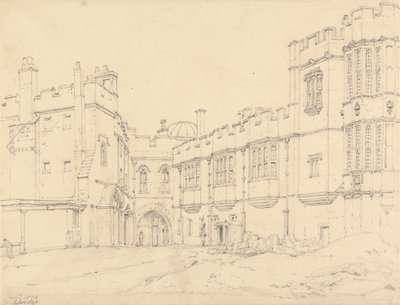 Galleria della Regina Elisabetta e Porta del Principe Nero, Windsor da Henry Edridge