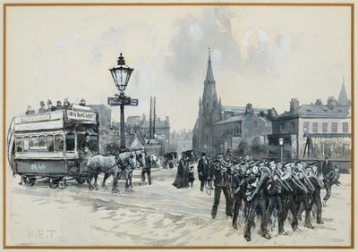 Ardwick Green e Chiesa Metodista Libera da Henry Edward Tidmarsh