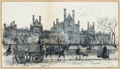 Asilo per ciechi e scuole per sordi e muti di Henshaw, Old Trafford da Henry Edward Tidmarsh