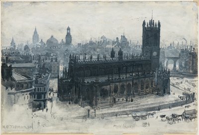 Manchester dalla Scuola di Grammatica da Henry Edward Tidmarsh