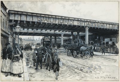 Stazione ferroviaria di Salford, New Bailey Street da Henry Edward Tidmarsh