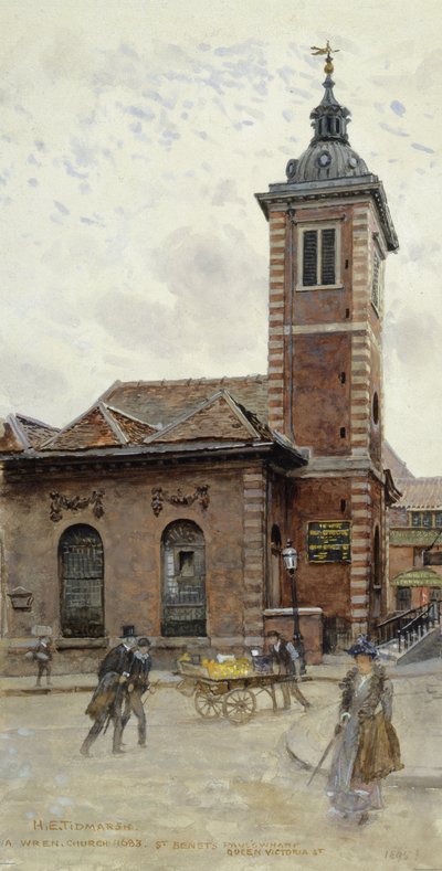 San Benet, Pauls Wharf, Queen Victoria Street da Henry Edward Tidmarsh