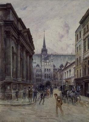 St. Lawrence Jewry e la Guildhall da Henry Edward Tidmarsh