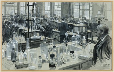 Il Laboratorio Chimico, Scuola di Grammatica da Henry Edward Tidmarsh