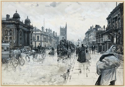 Sinagoga Ebraica e Municipio di Cheetham da Henry Edward Tidmarsh