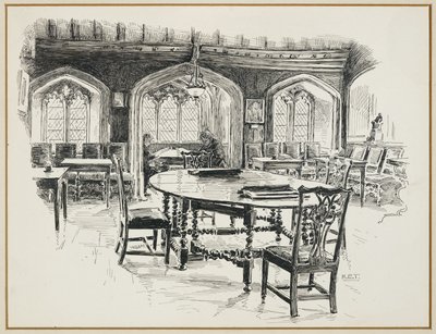 La sala di lettura, Chetham College da Henry Edward Tidmarsh