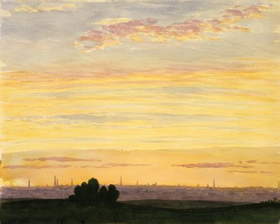 Città e tramonto da Henry Farrer