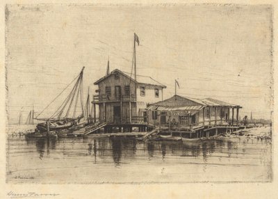 Sul ruscello, Long Island da Henry Farrer
