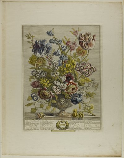 Aprile, da Dodici mesi di fiori da Henry Fletcher