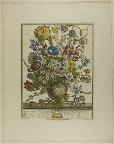 Marzo, dai Dodici Mesi di Fiori da Henry Fletcher