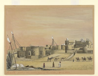 Parte della città nativa di Kurachee (Karachi), aprile 1851 da Henry Francis Ainslie