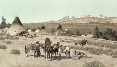 Accampamento indiano da Henry Francois Farny