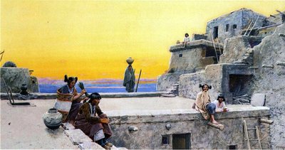 Corteggiamento degli indiani Moki, 1908 da Henry Francois Farny