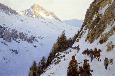 Il sentiero sul passo, 1910 da Henry Francois Farny