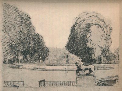 In una cornice malinconica di vecchi alberi potati da Henry Franks Waring