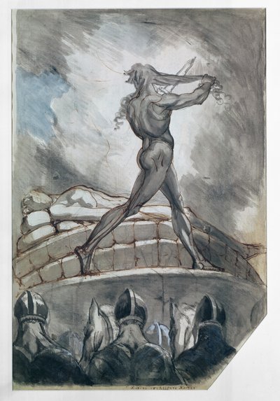 Achille sacrifica i suoi capelli per Patroclo, 1800-5 da Johann Heinrich Füssli
