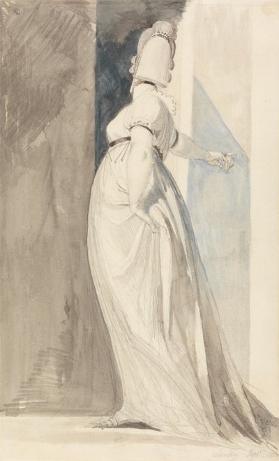 Vista Posteriore di una Donna in Piedi, Chiamata Mrs. Fuseli da Johann Heinrich Füssli