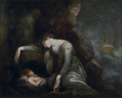 Danae e Perseo a Serifo(?) da Johann Heinrich Füssli