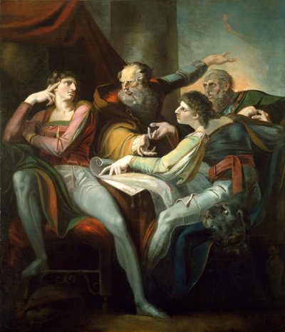 Disputa tra Hotspur, Glendower, Mortimer e Worcester da Johann Heinrich Füssli