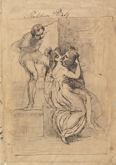 Figura che si sporge sulle scale da Johann Heinrich Füssli