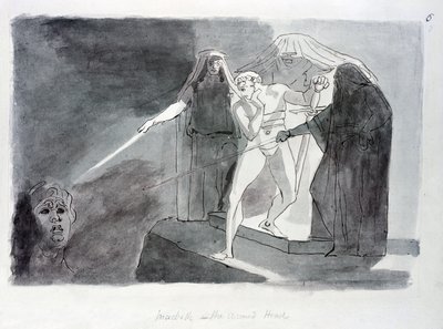 Macbeth e la testa armata da Johann Heinrich Füssli
