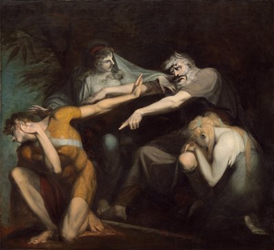 Edipo maledice suo figlio Polinice da Johann Heinrich Füssli